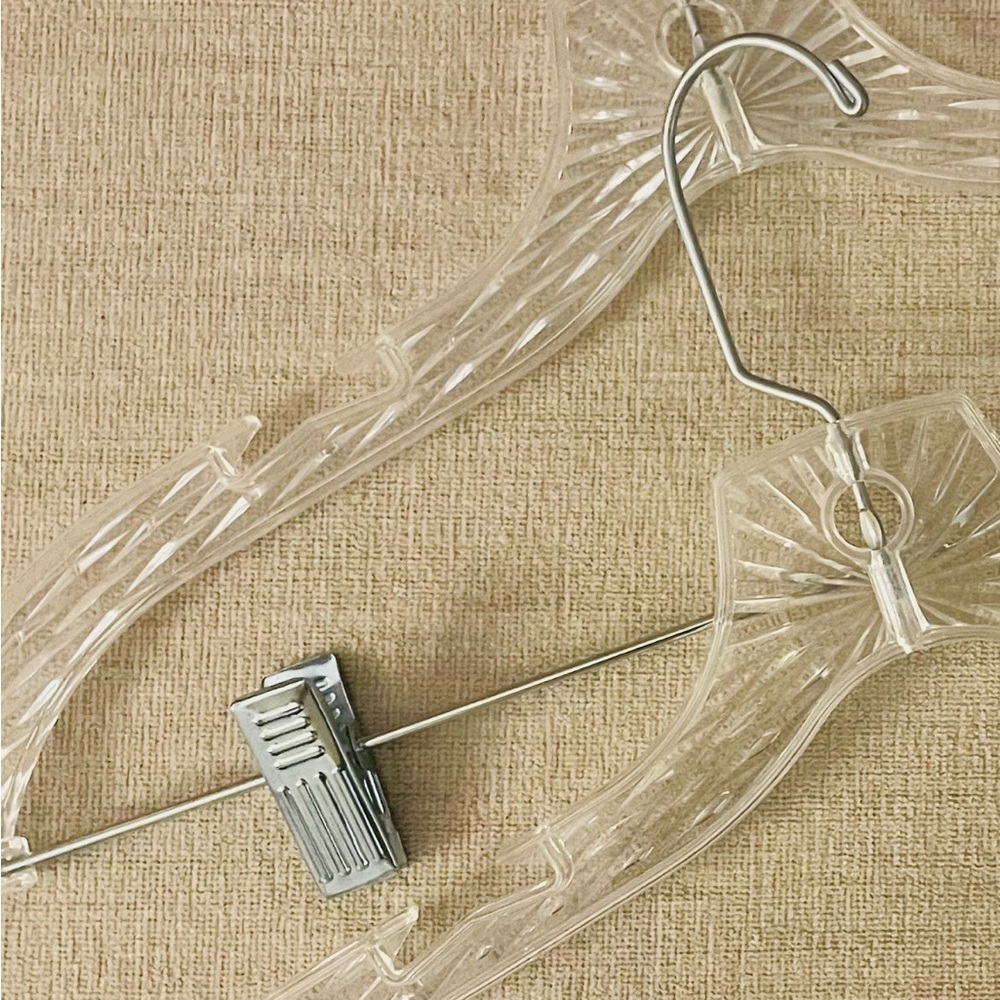 MCM Crystal Style Plastic Hangers (3)